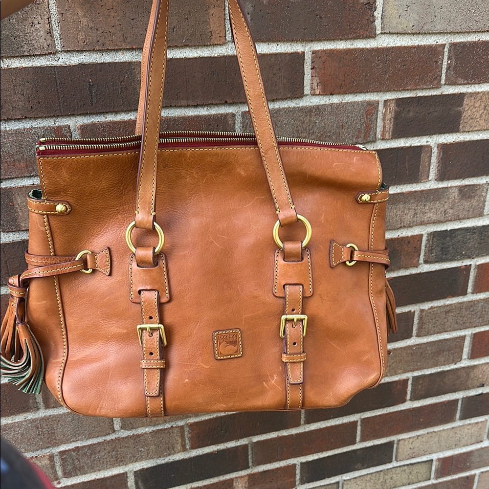Dooney & Bourke Tan Leather Tote Bag